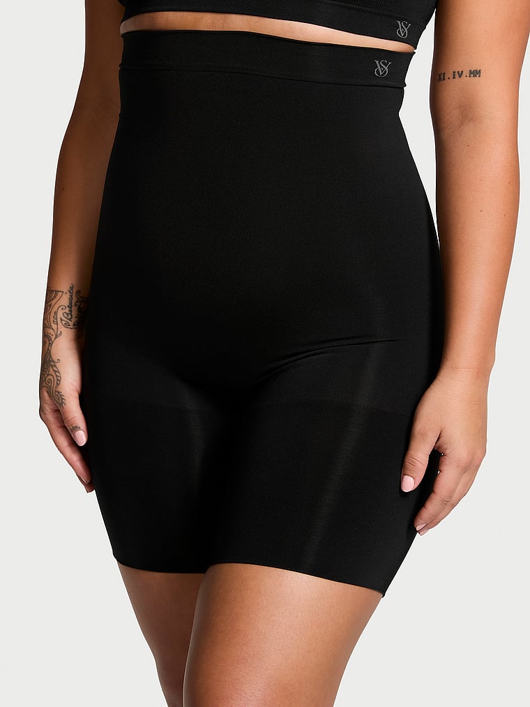 

Корректирующее белье от Victoria Seamless Shaping шорты до середины бедра Victoria'S Secret, черный