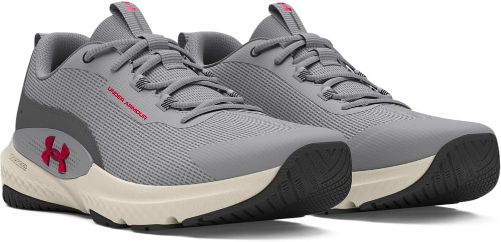 Under Armour Mens Dynamic Select, (102) Mod Gray/Castlerock/Inferno Red — фото 2