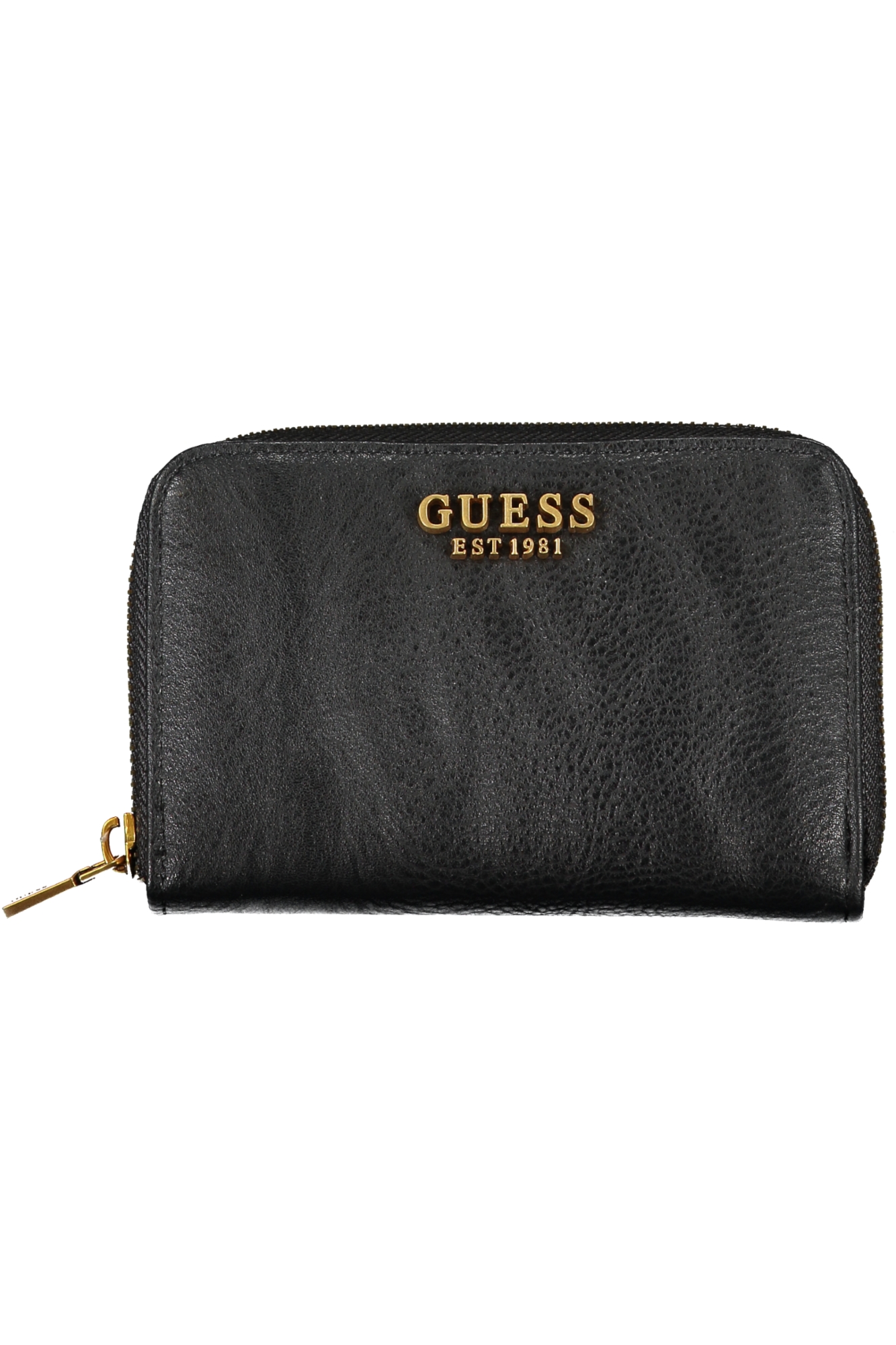 

Женский кошелек Guess Jeans с тиснением и золотым декором, черный