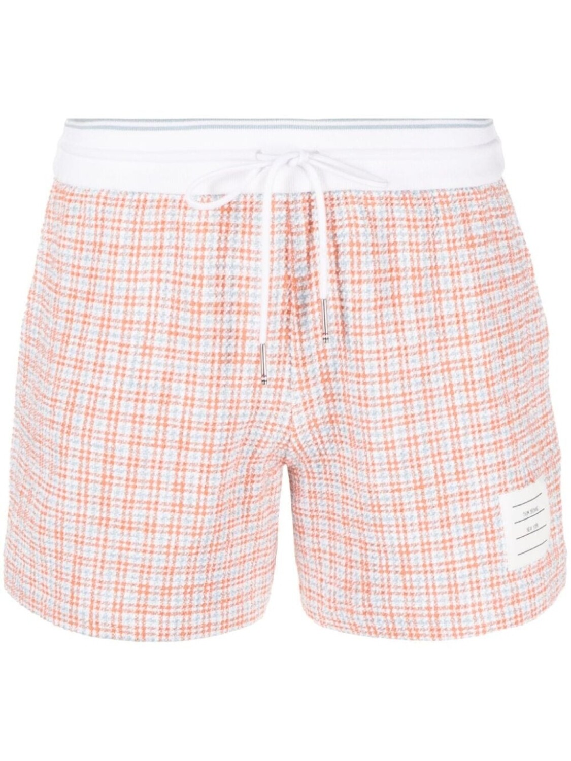 

Thom Browne спортивные шорты в клетку, оранжевый