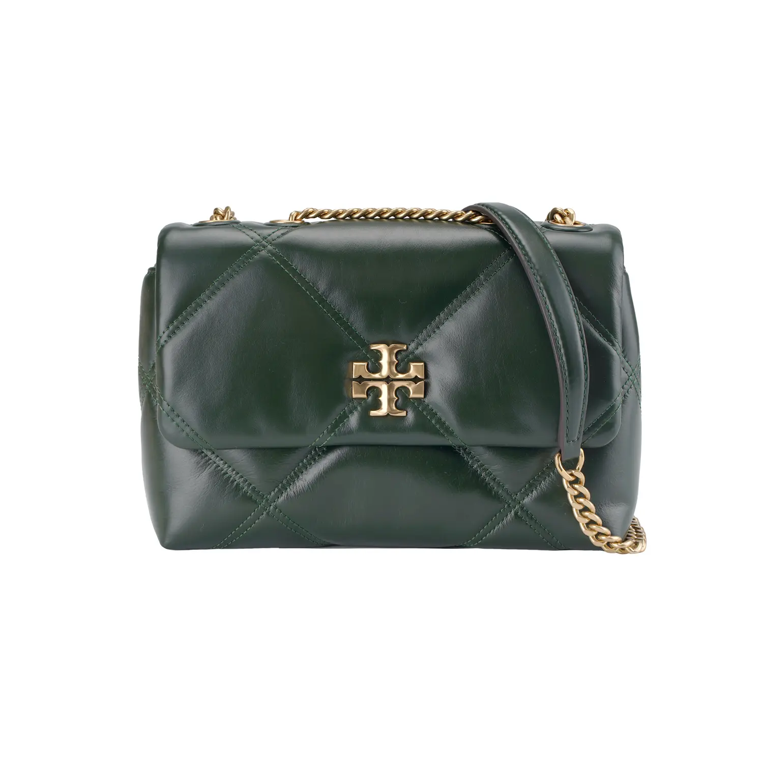 

Сумка Kira Nappa Кожаная Через Плечо Маленькая Женская Базиликовый Зеленый TORY BURCH
