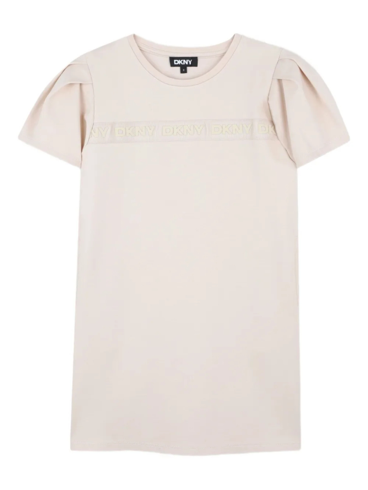 

Dkny Kids платье с объемными рукавами и логотипом, нейтральный