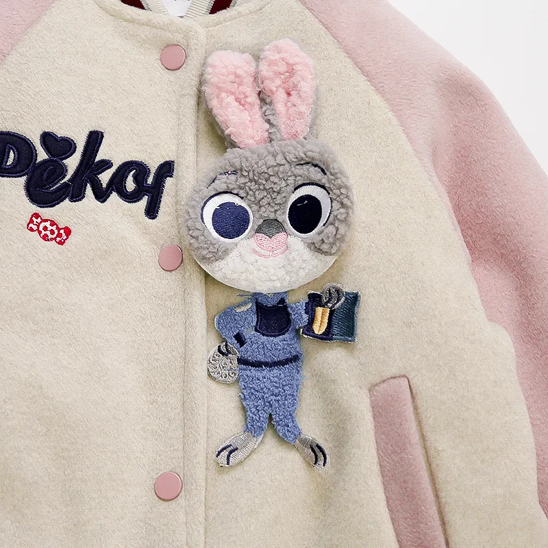 Детская бейсбольная куртка для детей 3-7 лет Disney, Pink — фото 4
