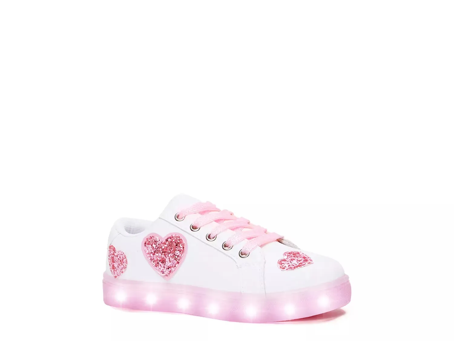 

Блестящие светящиеся кроссовки - детские Fabkids, White
