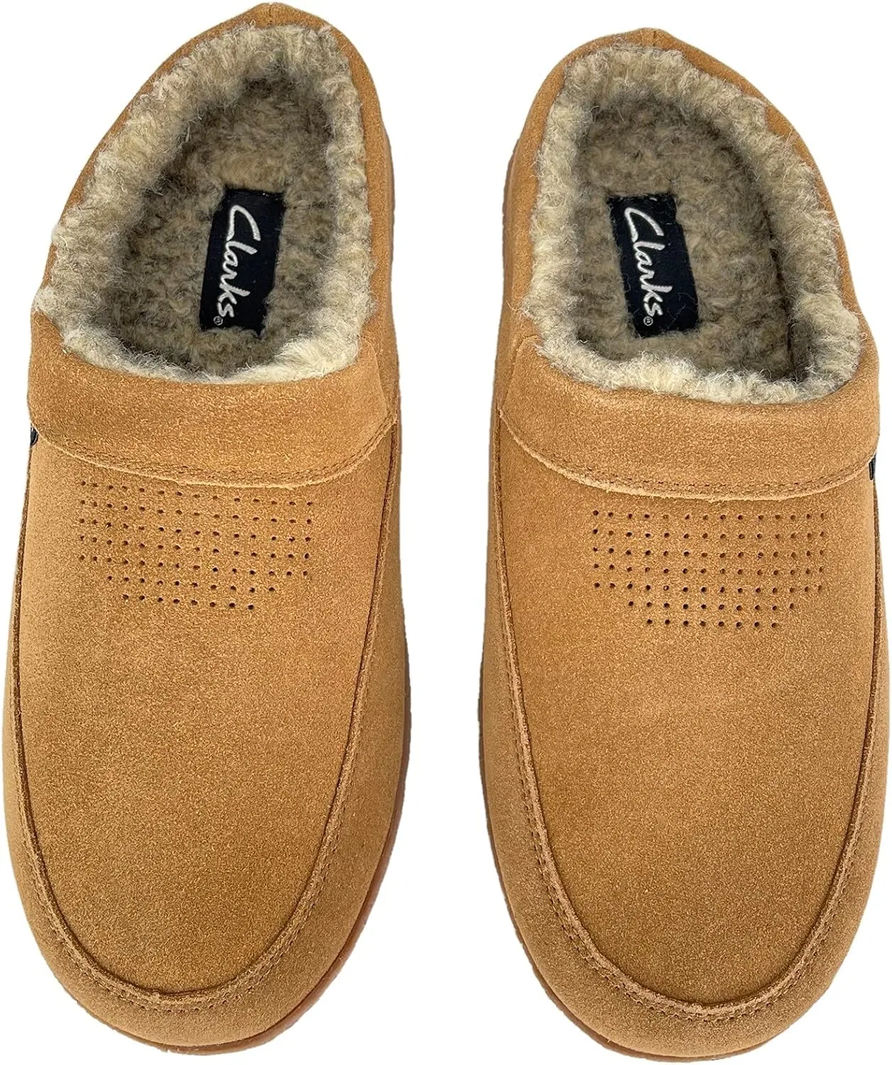 Тапочки мужские Clarks, коричневый — фото 4