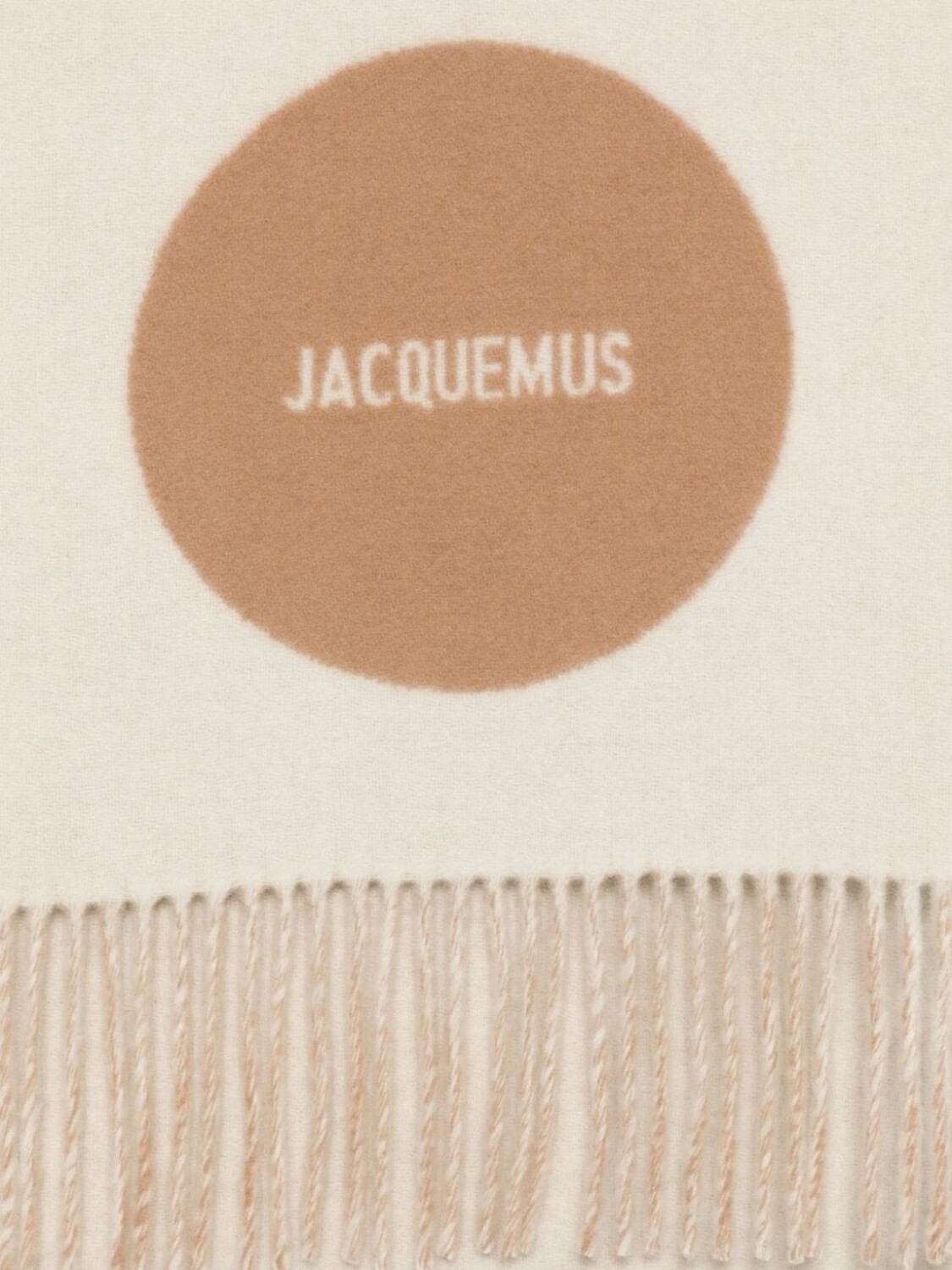 Jacquemus шарф L'Echarpe Rond Carre, нейтральный цвет — фото 2