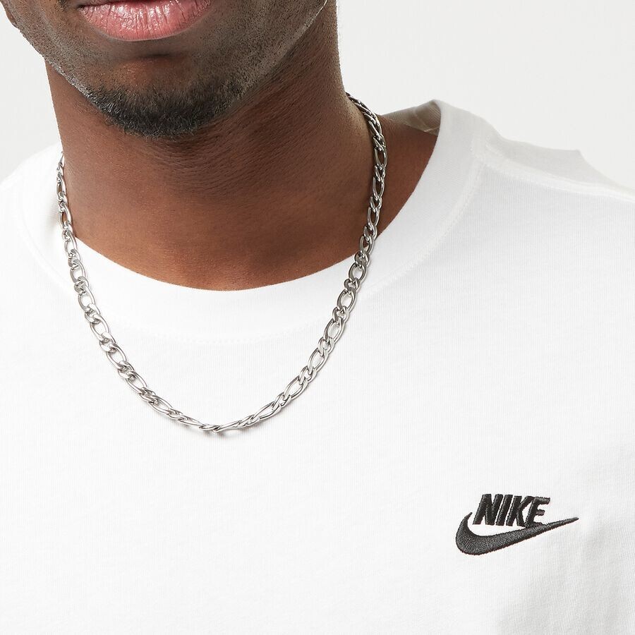 Футболка Sportswear Club NIKE, цвет white/white/black — фото 3
