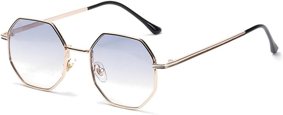 

Мужские винтажные восьмиугольные металлические солнцезащитные очки для женщин, солнцезащитные очки-маски для женщин с защитой от УФ-излучения UV400 KTUCN, Gradient Gray