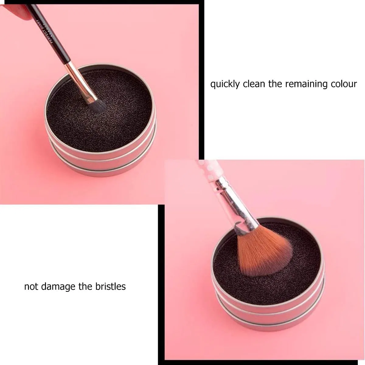 Набор для чистки кистей Makeup Brush Cleaner, 1 скраббер + 5 спонжей — фото 3