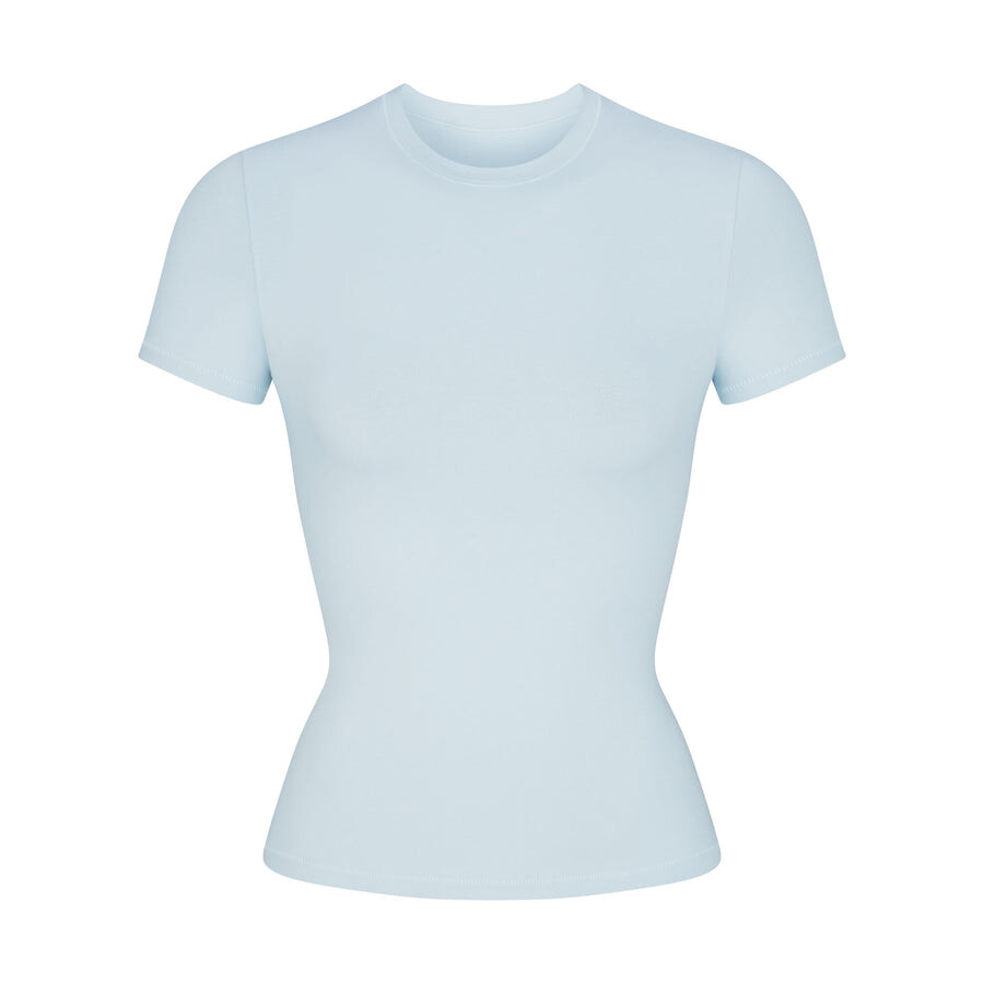 

Футболка SKIMS Cotton Jersey, цвет Opal