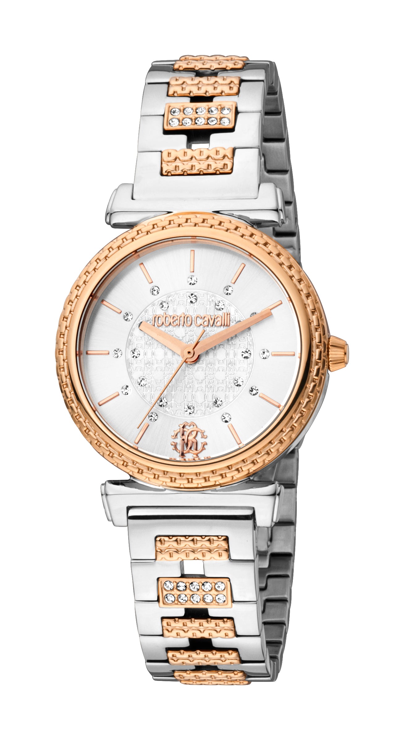 

Часы женские Roberto Cavalli, цвет two tone silver & rose gold