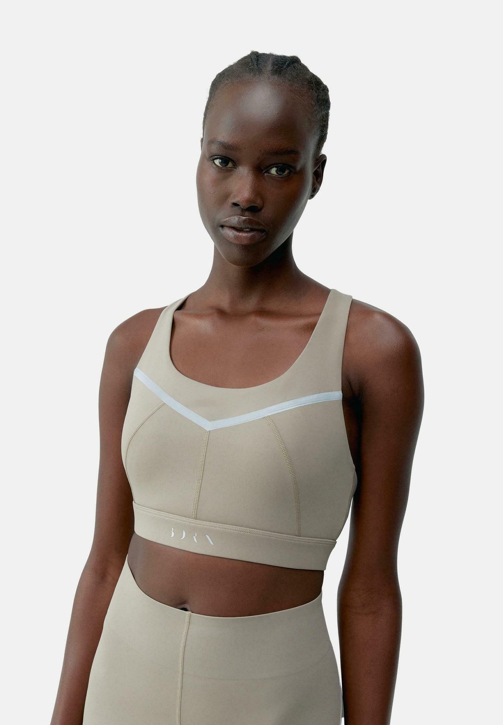 

Спортивный бюстгальтер средней поддержки Born Living Yoga, бежевый