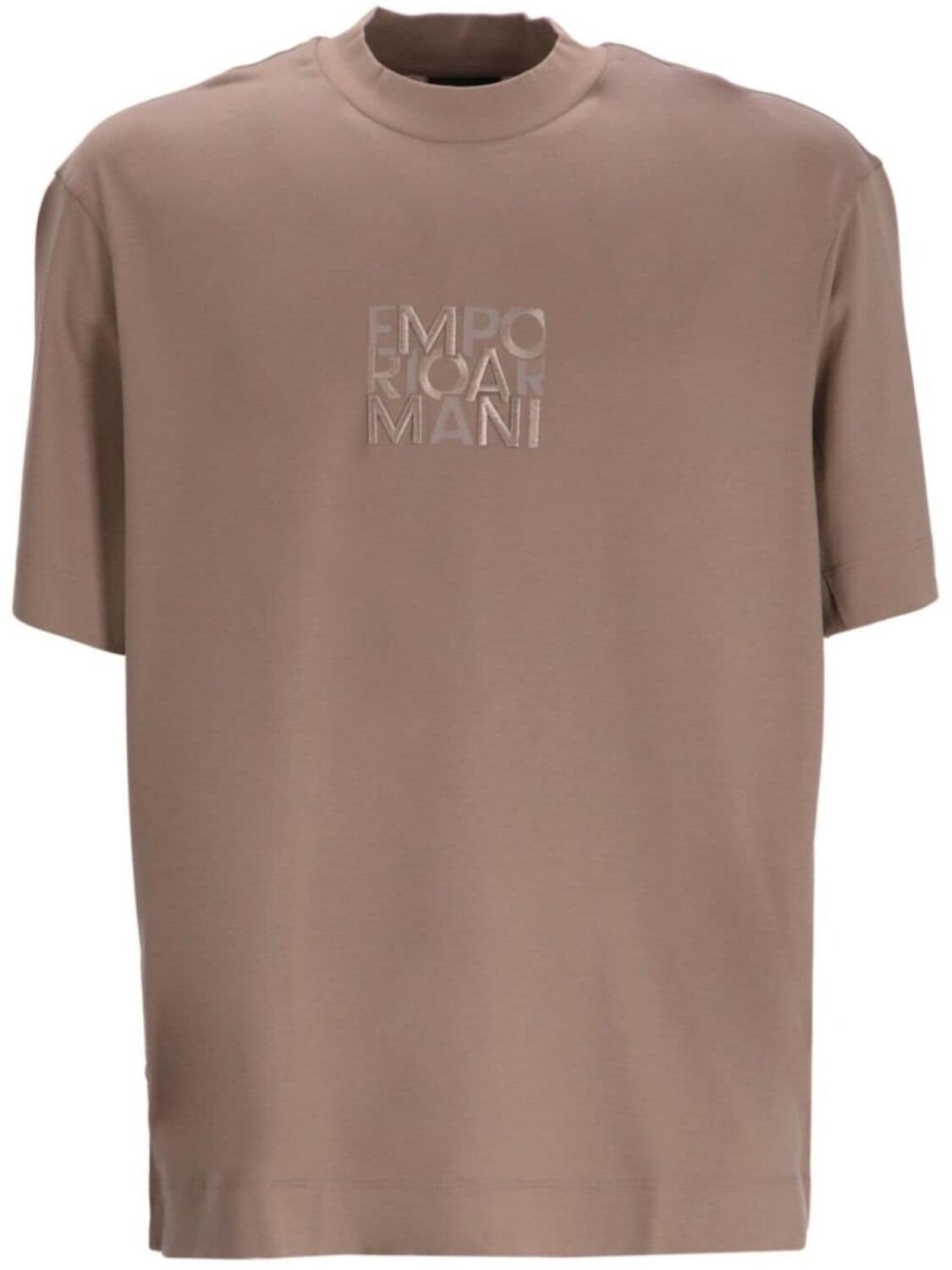 

Emporio Armani футболка с вышитым логотипом, нейтральный цвет