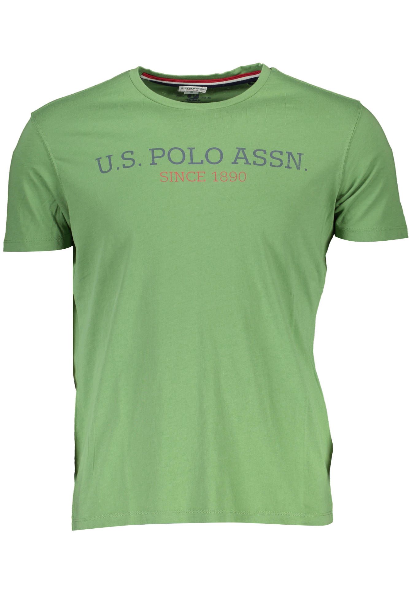 

Зеленая хлопковая мужская футболка U.S. Polo Assn.