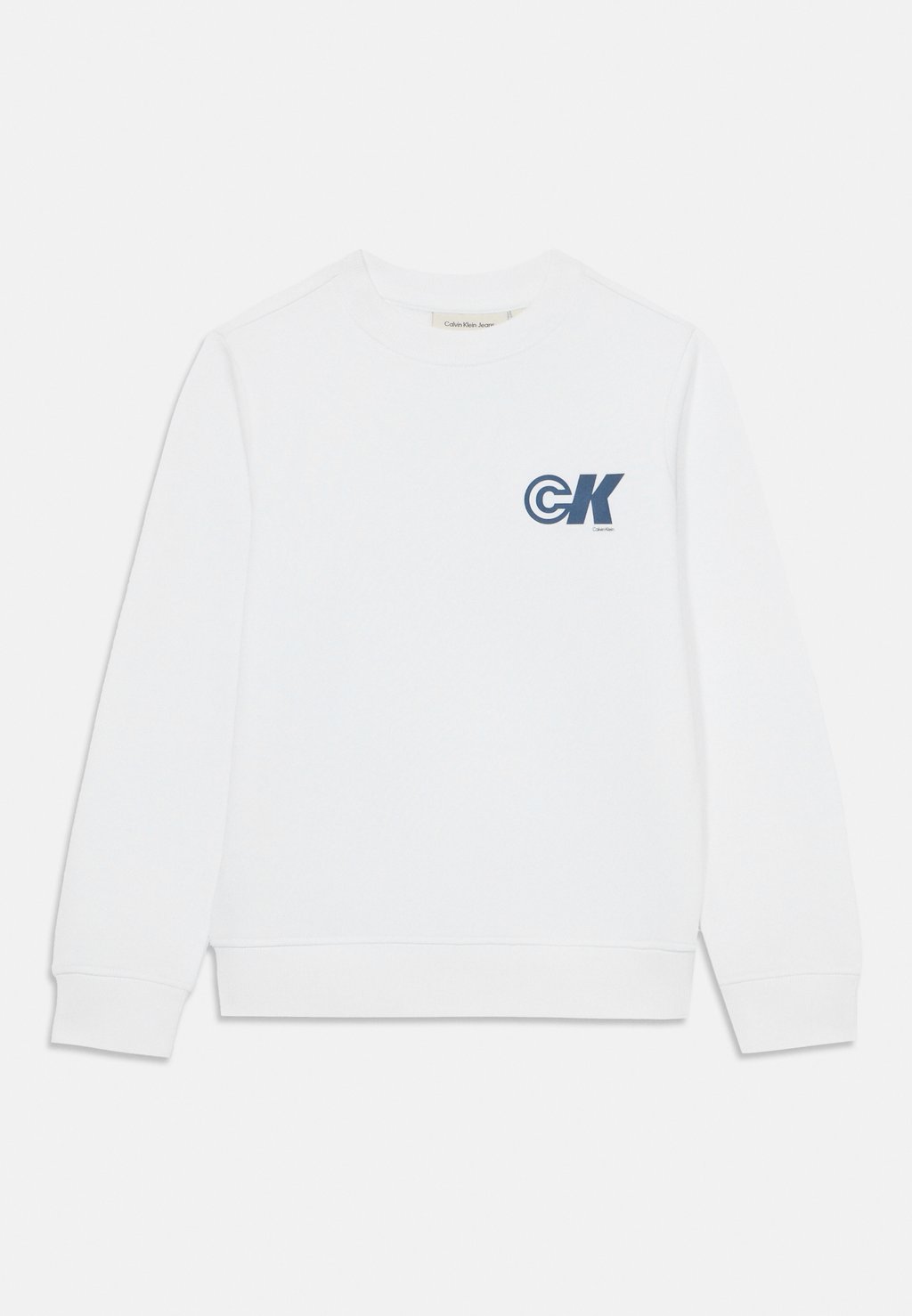 

Толстовка SEASONAL TERRY CREW NECK UNISEX Calvin Klein Jeans, белый