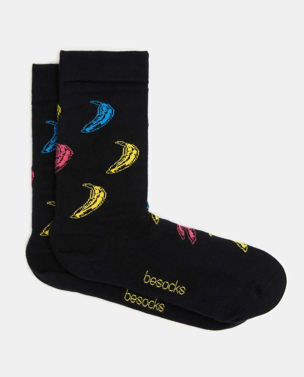 

Высокие унисекс носки из органического хлопка Besocks, черный