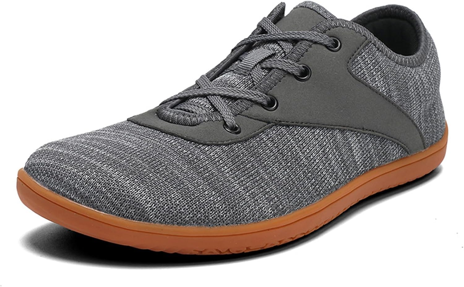 

Мужские минималистичные босоножки с широким носком, Подошва с нулевым перепадом, Удобные и дышащие кроссовки для повседневной носки и прогулок Abborora, темно-серый