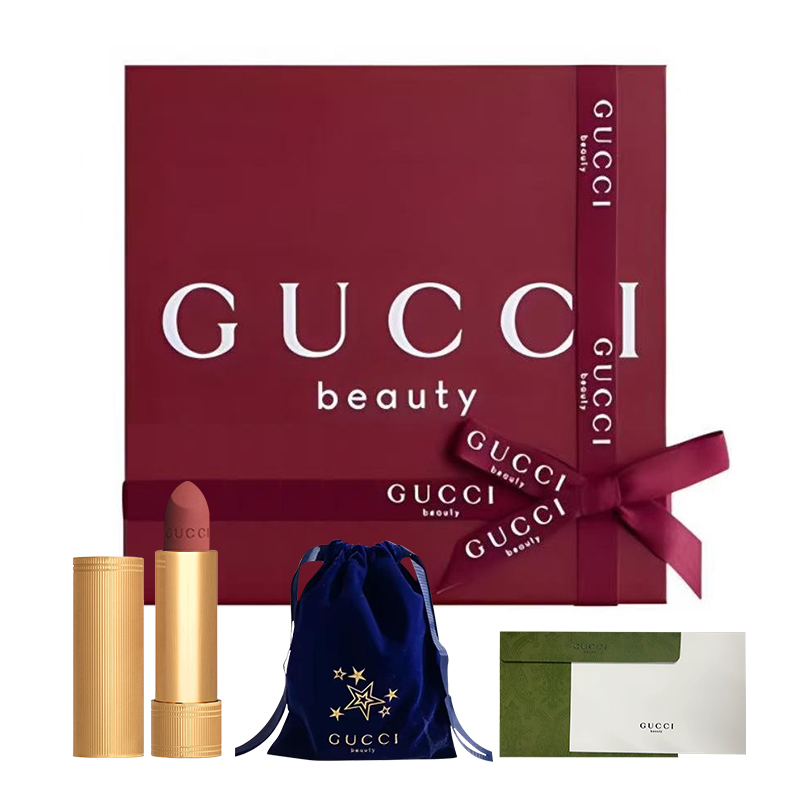 GUCCI Помада Gold Tube матовая, легко растушевывается, 3,5 г — фото 2