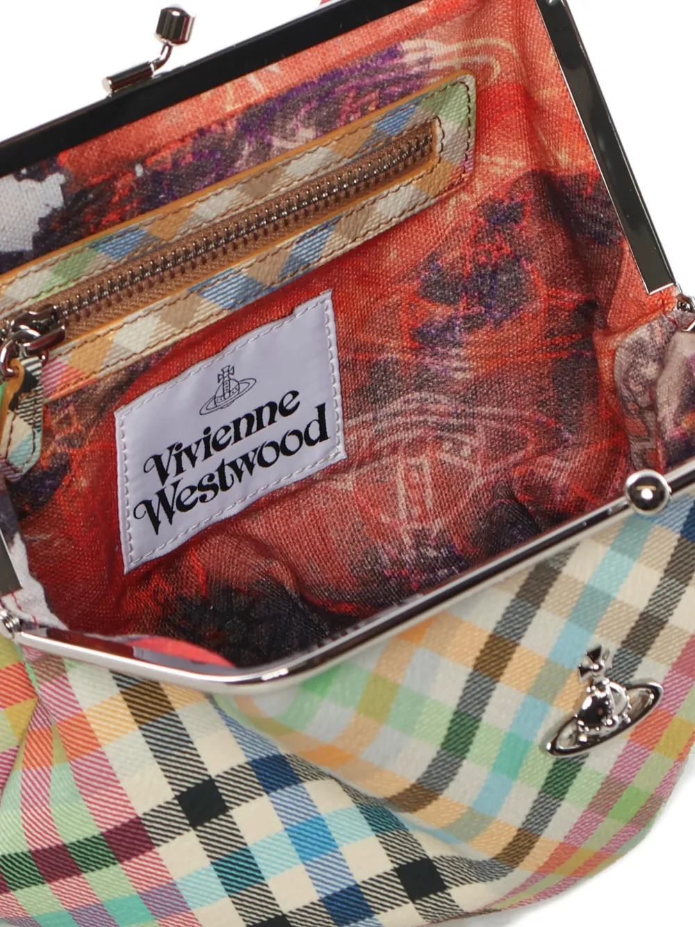 Сумка-тоут "бабушкин стиль" Vivienne Westwood, нейтральный — фото 4