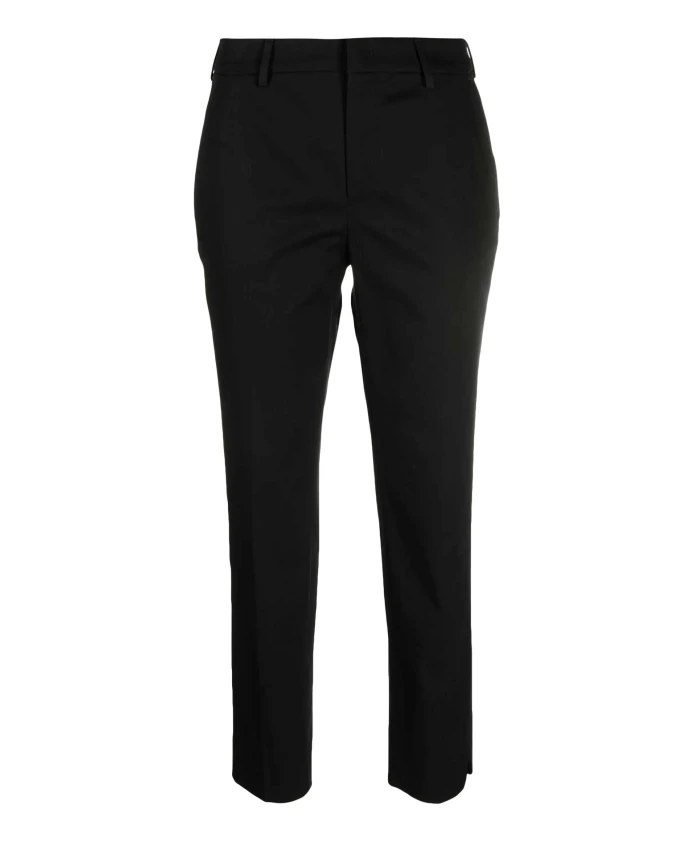 

Черные брюки из эластичного хлопка, прямого кроя. Pt Torino, черный