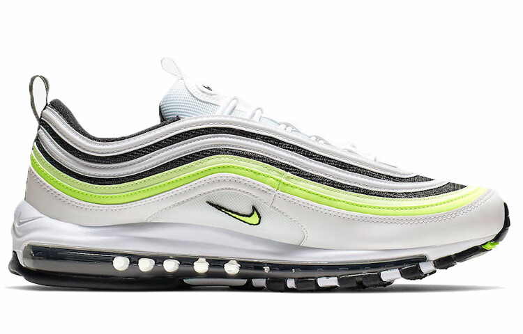 Кроссовки Nike Air Max 97 Men, белый/черный/светло-желтый — фото 3