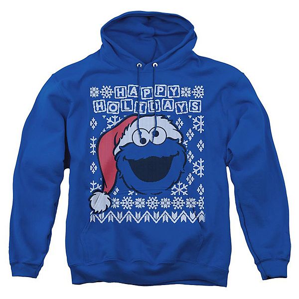 

Толстовка с капюшоном Sesame Street Cookie Monster Ugly Christmas для взрослых Licensed Character