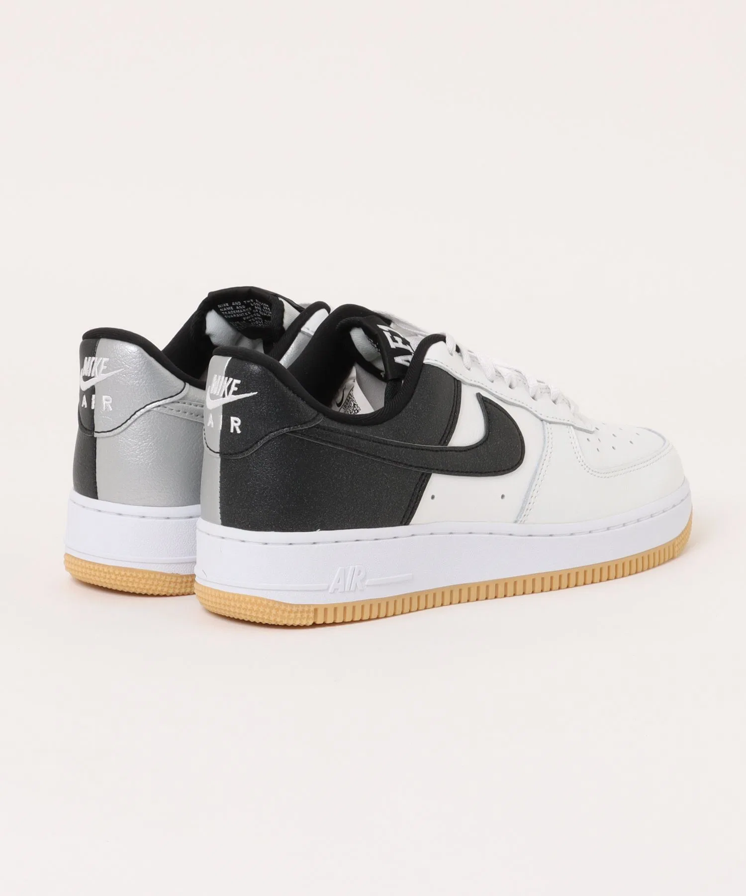 Мужские кроссовки из натуральной кожи Air Force 1 '07 LV8 NIKE белые — фото 2