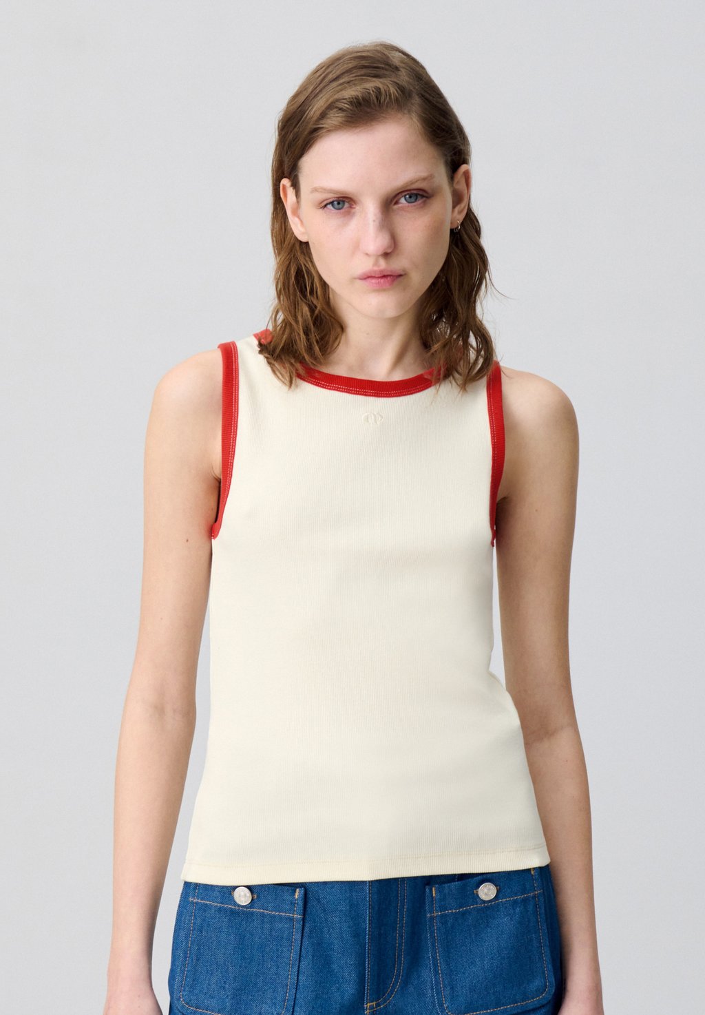 

Топ TATOO Claudie Pierlot, песочный