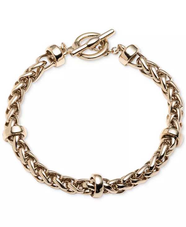 

Тяжелый цепной браслет-тогл Lauren Ralph Lauren, gold