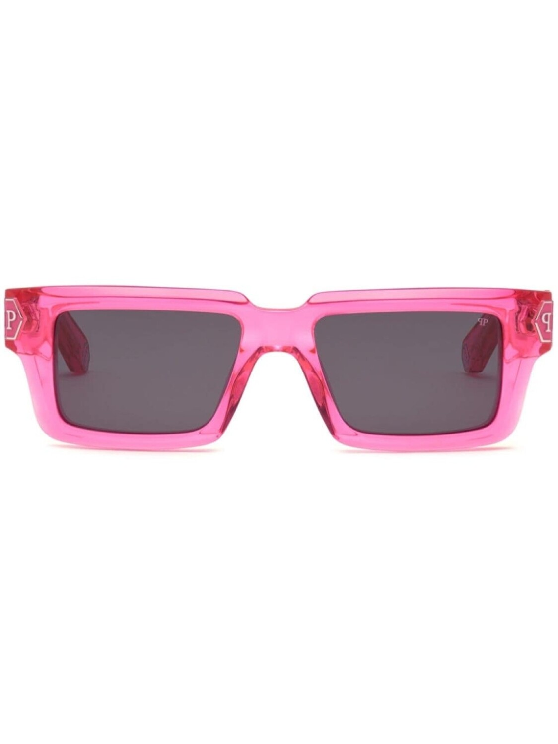 

Philipp Plein солнцезащитные очки Dark Shapes Hexagon, розовый