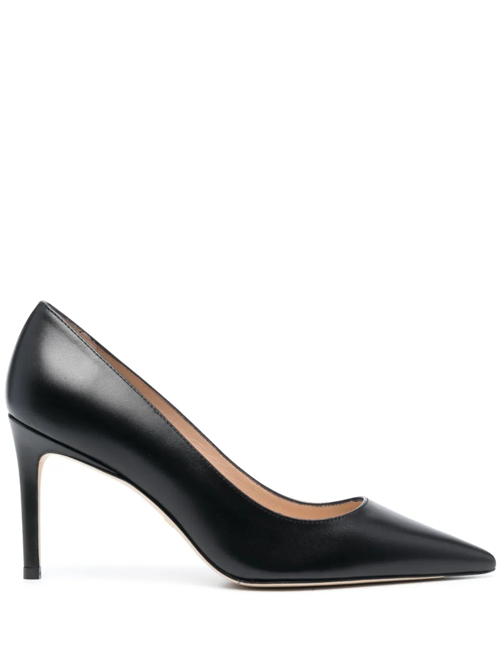 Туфли Stuart 85 с заостренным носком Stuart Weitzman, черный