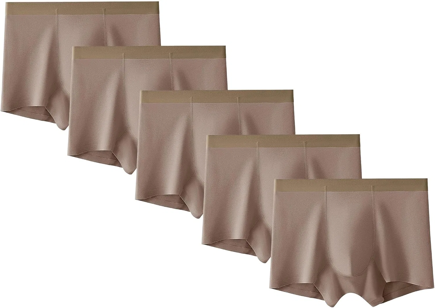 Боксеры хлопковые дышащие, Khaki-5pc