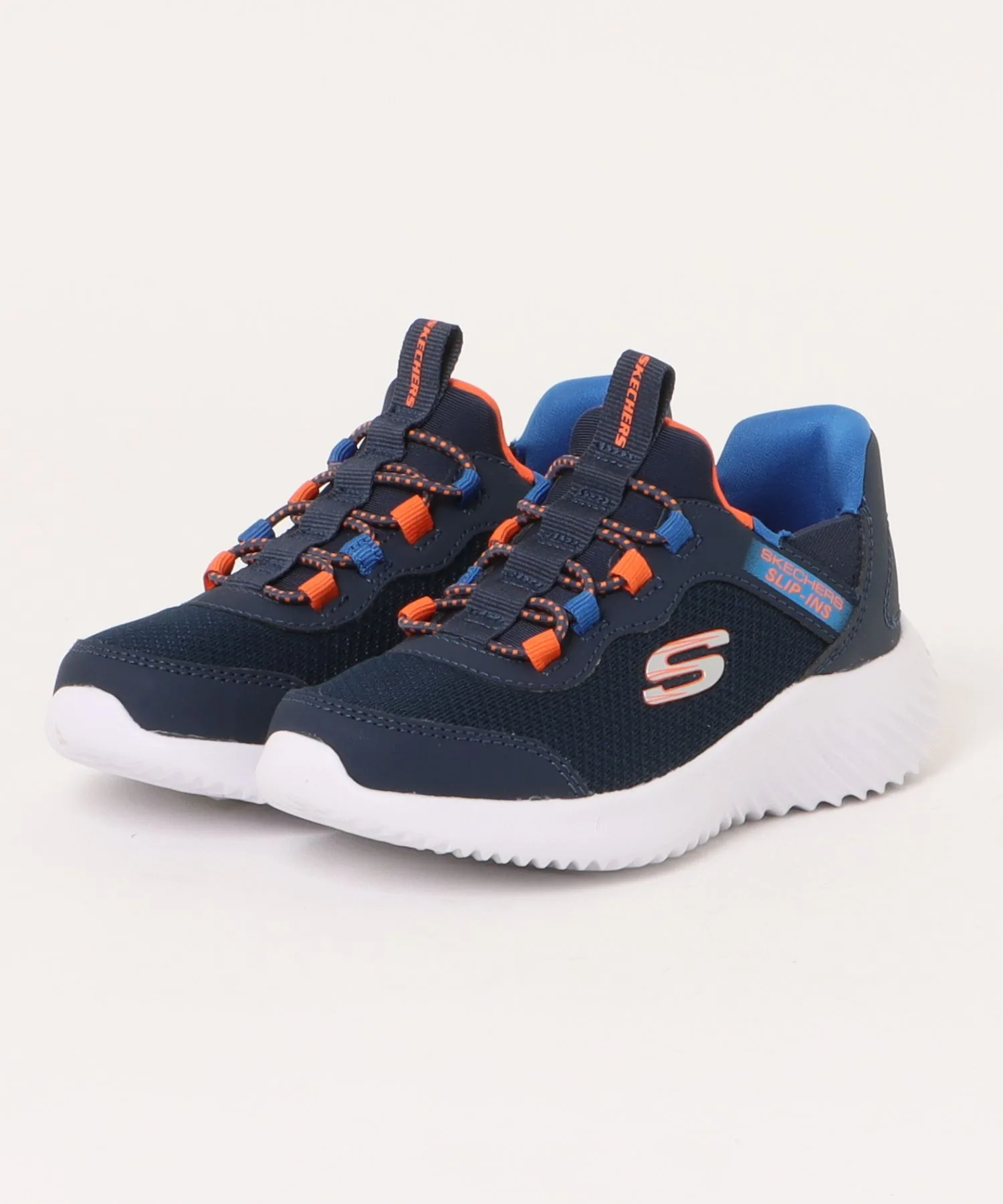 Кроссовки без шнуровки SLIP-INS BOUNDER-BRISK BURST SKECHERS синие