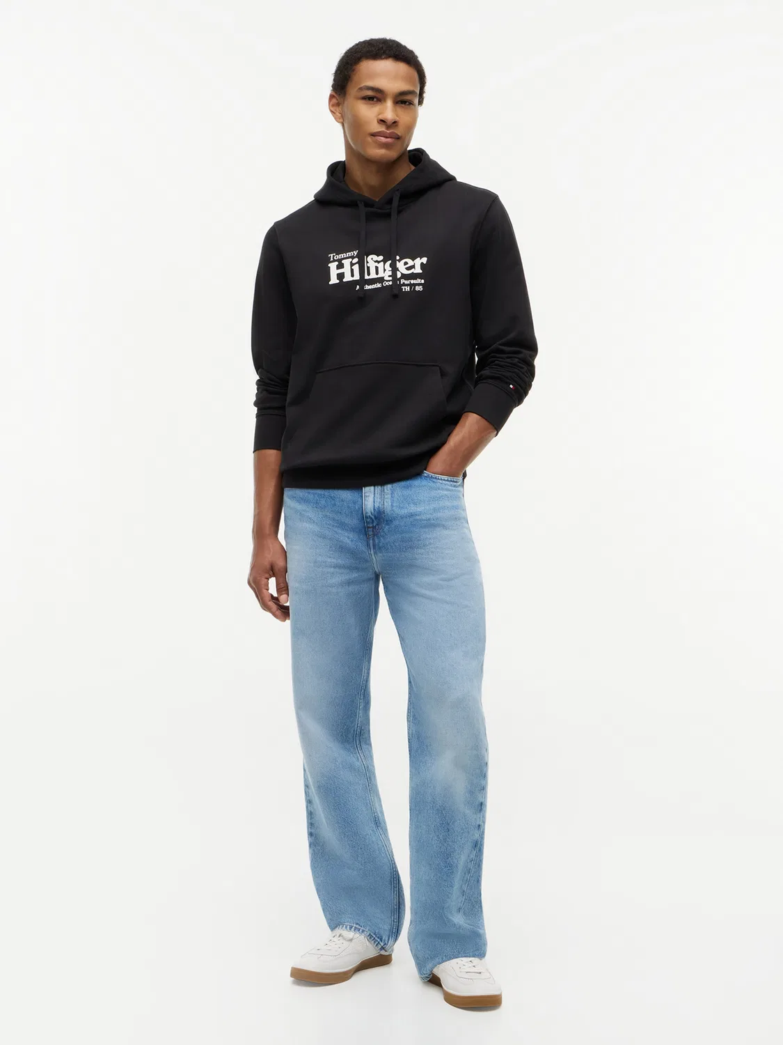 Толстовка Tommy Hilfiger NAUTICAL черного цвета — фото 4