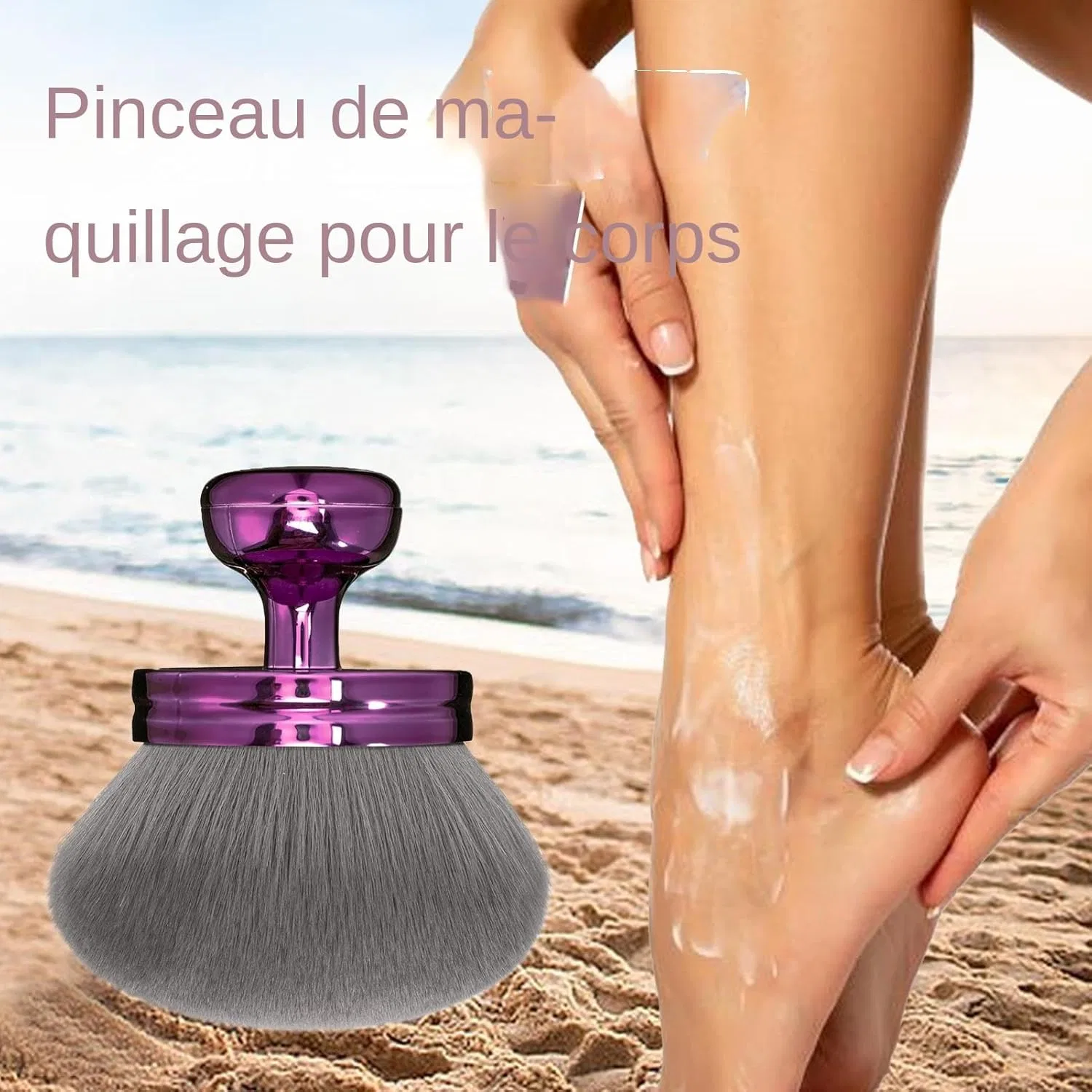 Кисть для автозагара Body Brush, Generique, 1 шт, фиолетовый — фото 3