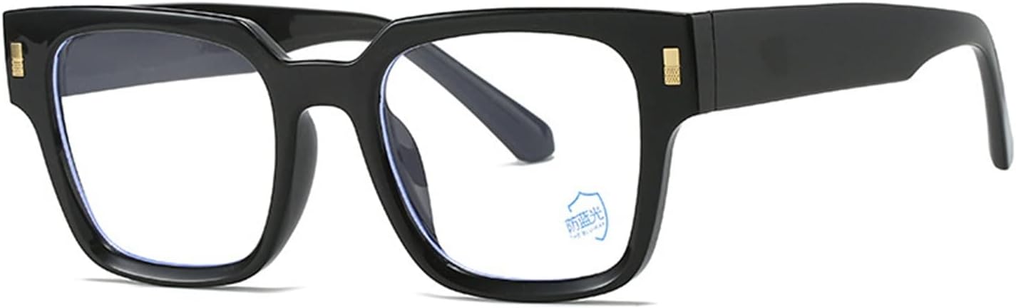 

Популярные и модные квадратные солнцезащитные очки для женщин в стиле ретро с прозрачными градиентными линзами и защитой от УФ-излучения UV400 для мужчин YGDBXHYD, Black Clear