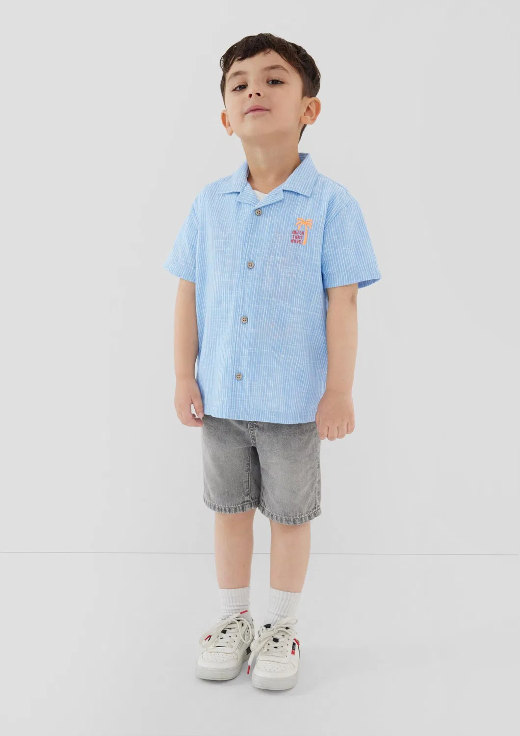 Рубашка на пуговицах стандартного кроя S.Oliver, Light Blue — фото 3