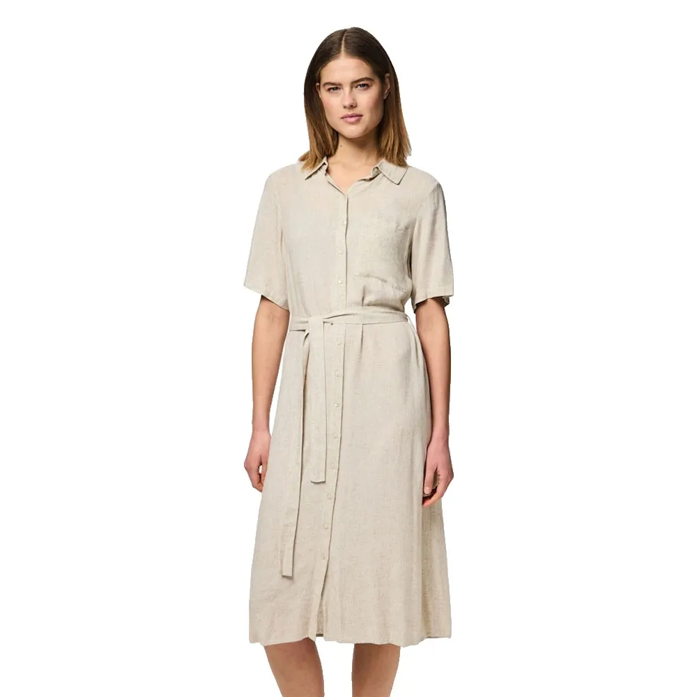 

Платье Pieces Pia short sleeve midi, бежевый