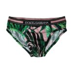 

Нижнее белье из хлопка с разноцветным принтом листьев Dolce & Gabbana