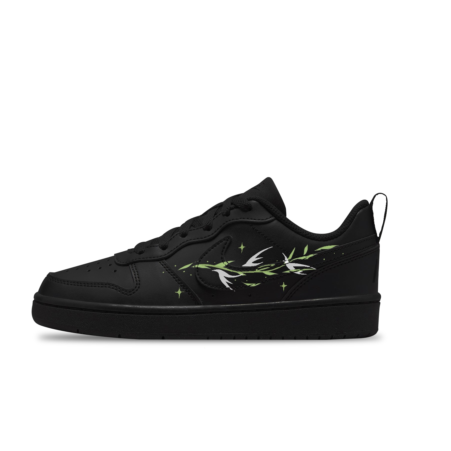 

Кроссовки для скейтбординга Court Borough с противоскользящей подошвой и устойчивостью к истиранию, низкие, детские, унисекс Nike, зеленый