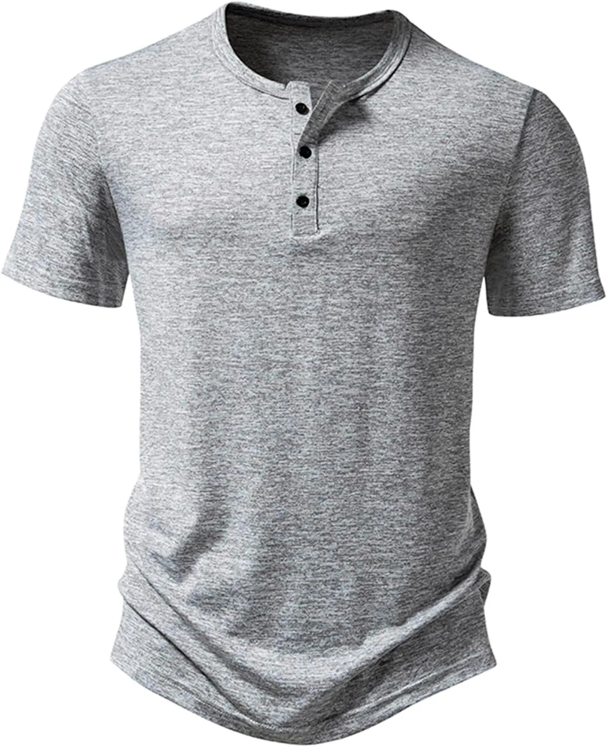 

Мужская футболка Henley Casual Slim Fit QUNPIU