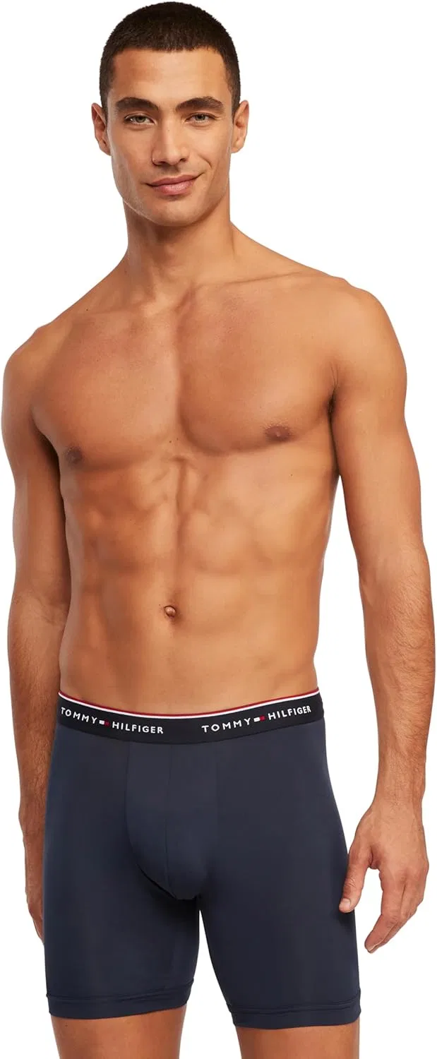 Боксеры Tommy Hilfiger, темно-коричневый, темно-синий, серый — фото 4