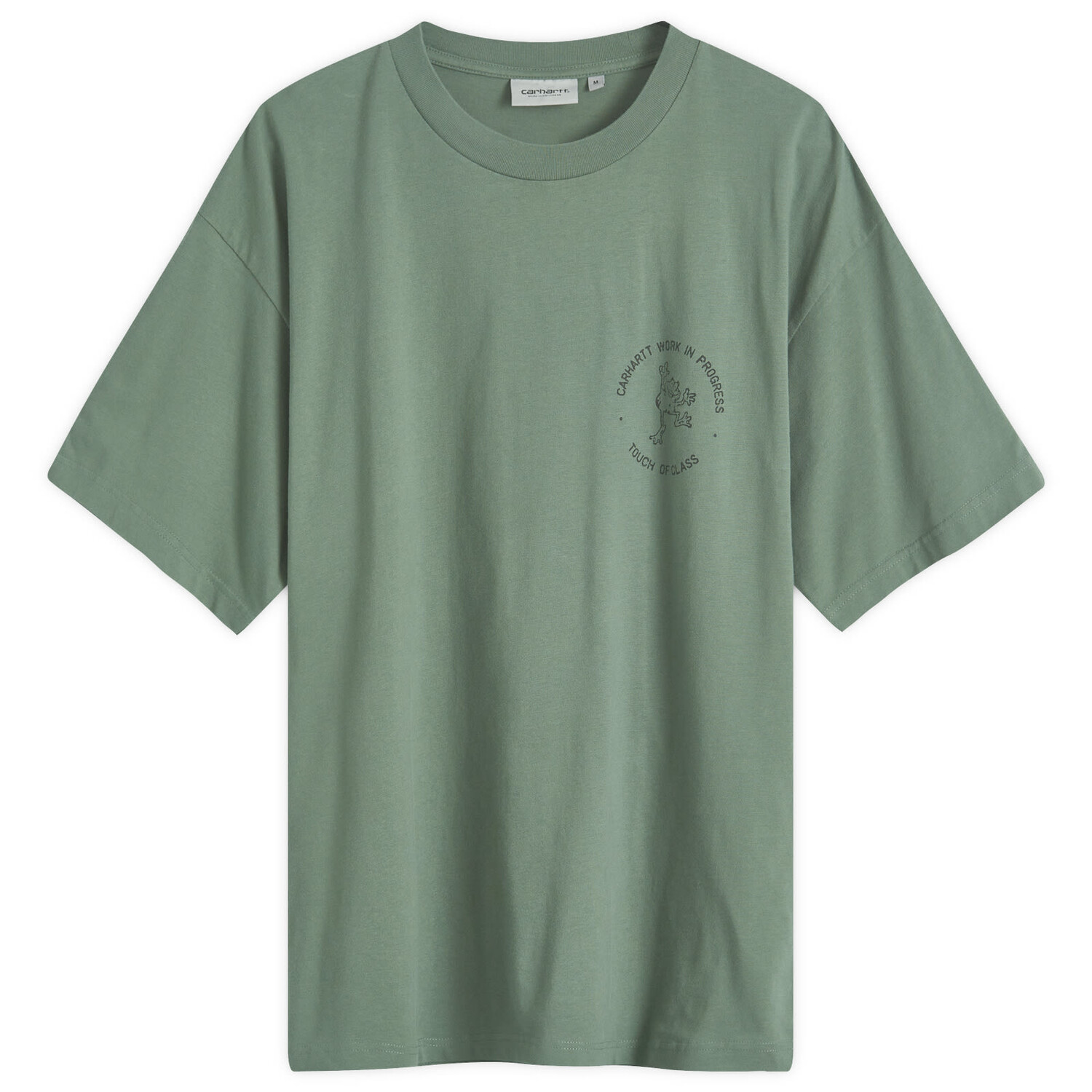 

Футболка Carhartt Wip Stamp T-Shirt, цвет Duck Green & Black