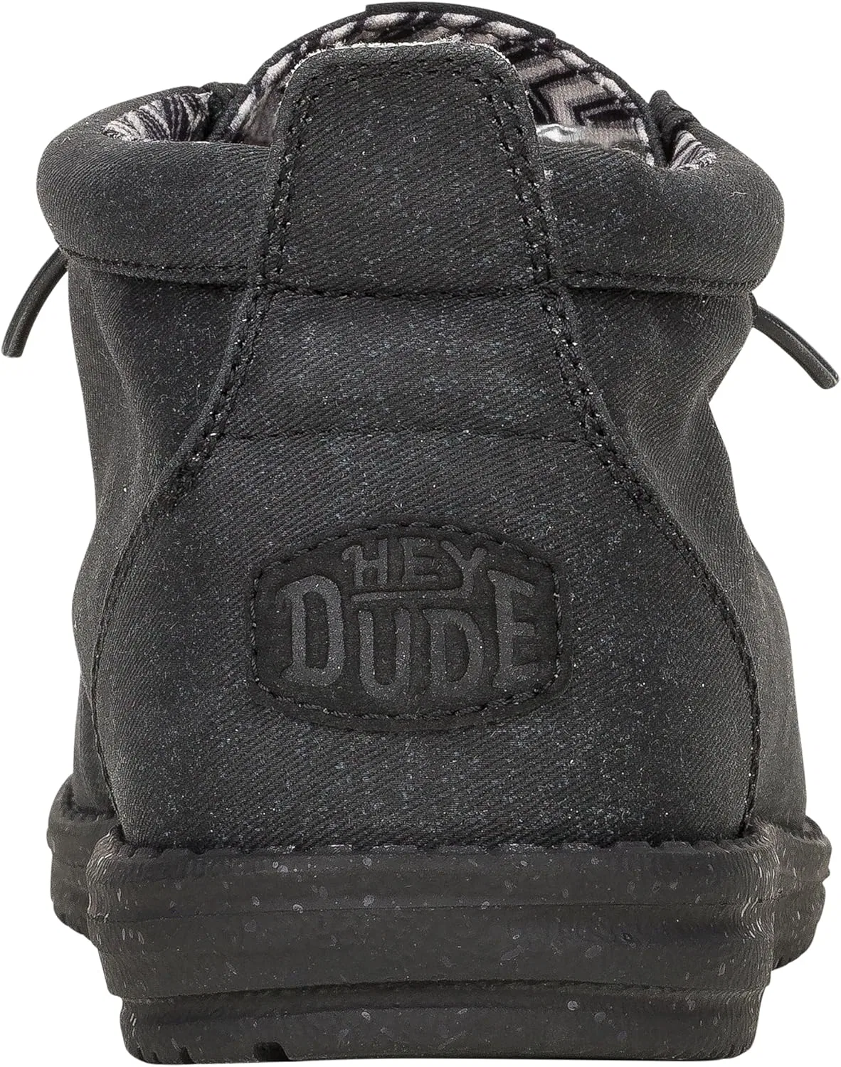 Мужские лоферы Hey Dude Wally из эластичной парусины средней жесткости HEYDUDE, Black — фото 3