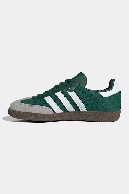 Кроссовки детские SAMBA OG Adidas Originals, зеленый — фото 4