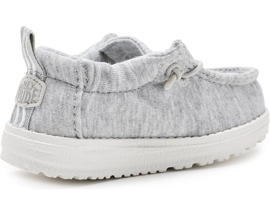 Детские слипоны Lildude Slip-On Stretch Jersey (для малышей) Hey Dude Kids, Light Grey — фото 3