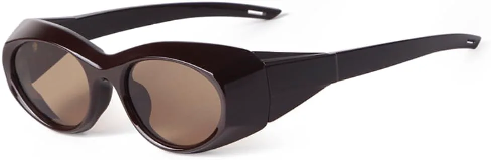 

Винтажные коричневые овальные солнцезащитные очки для женщин и мужчин, модные для активного отдыха и спорта, прозрачные, с защитой от УФ-излучения TKKTLLT, 4