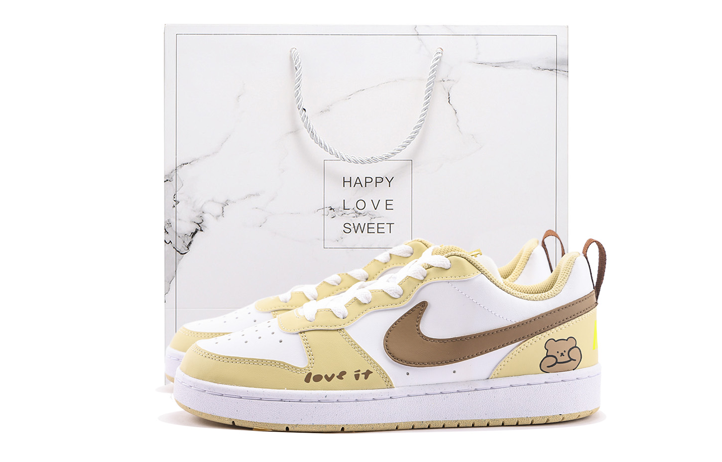 

Nike Детские низкие кроссовки для скейтбординга Court Borough COURT BORO, коричневые, для подростков