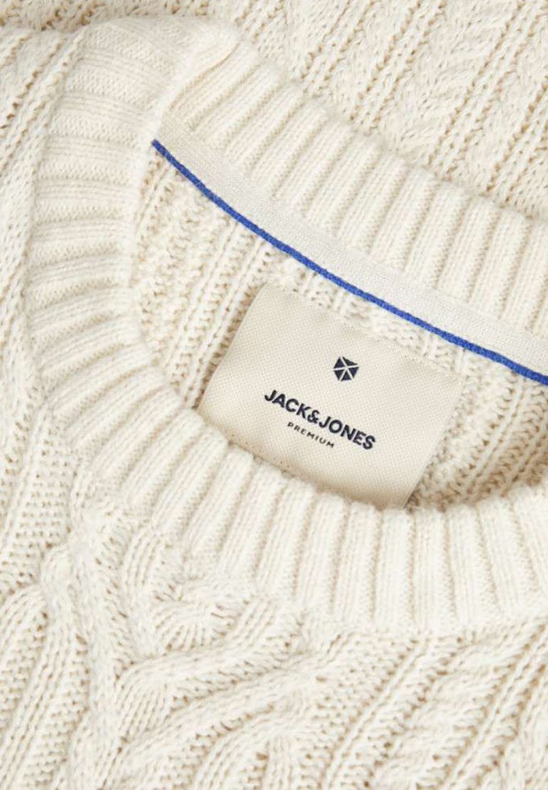 

Джемпер JPRBLUDIOGO CABLE KNIT Jack & Jones PREMIUM, молочный