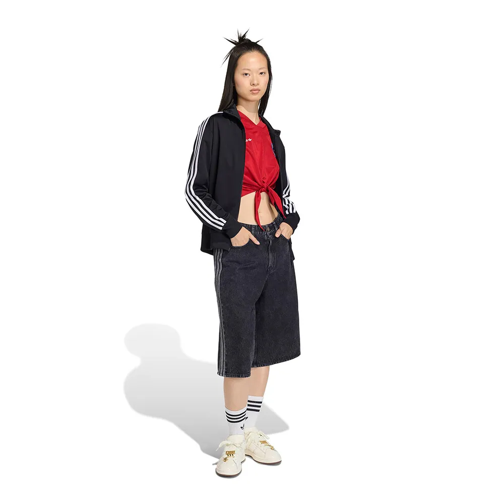 Джинсовые шорты adidas Originals Firebird Jorts, черный — фото 4